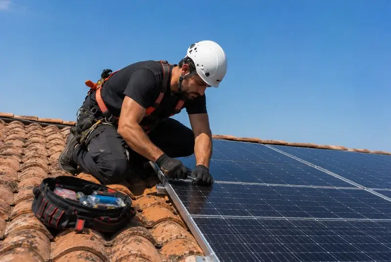Maintenance et monitoring de panneaux solaires à Saint-Ciers-du-Taillon
